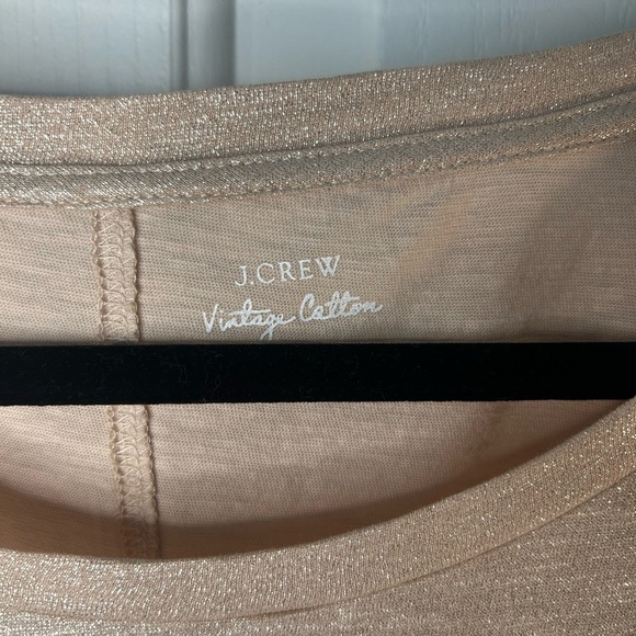 J. Crew Rose Gold Vintage Cotton T-Shirt Size Small - Picture 4 of 8